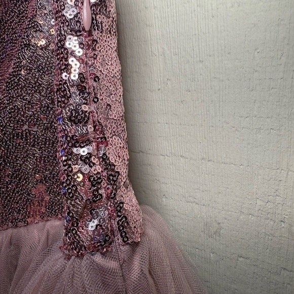 Formal Dress sequin/tutu Girls ribbon strap purplish - Picture 6 of 13